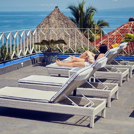Hotel Luxury Patio Azul (Adults Only) 푸에르토 발라타 외부 사진 Rooftop pool at the Hotel