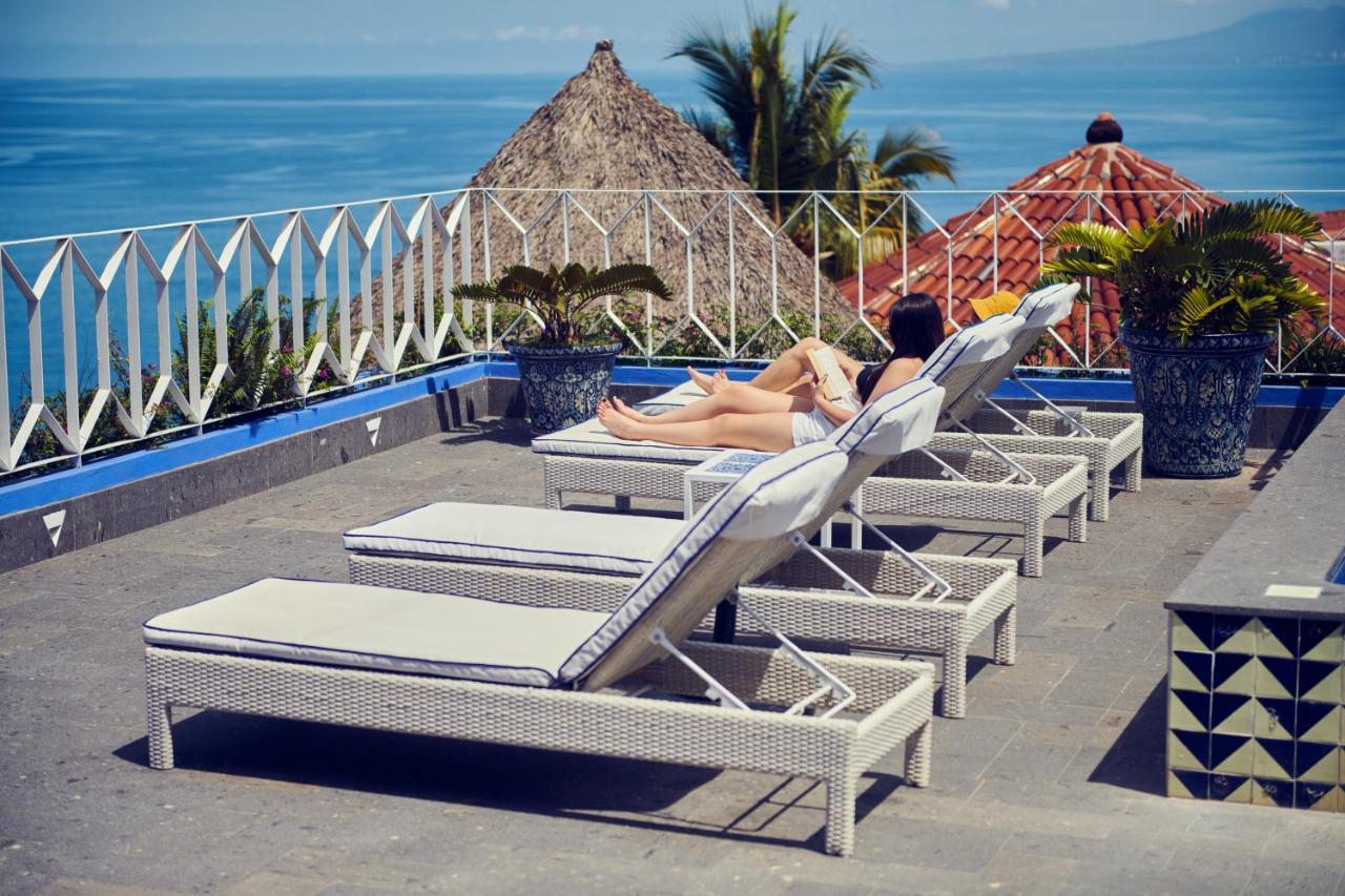 Hotel Luxury Patio Azul (Adults Only) 푸에르토 발라타 외부 사진 Rooftop pool at the Hotel
