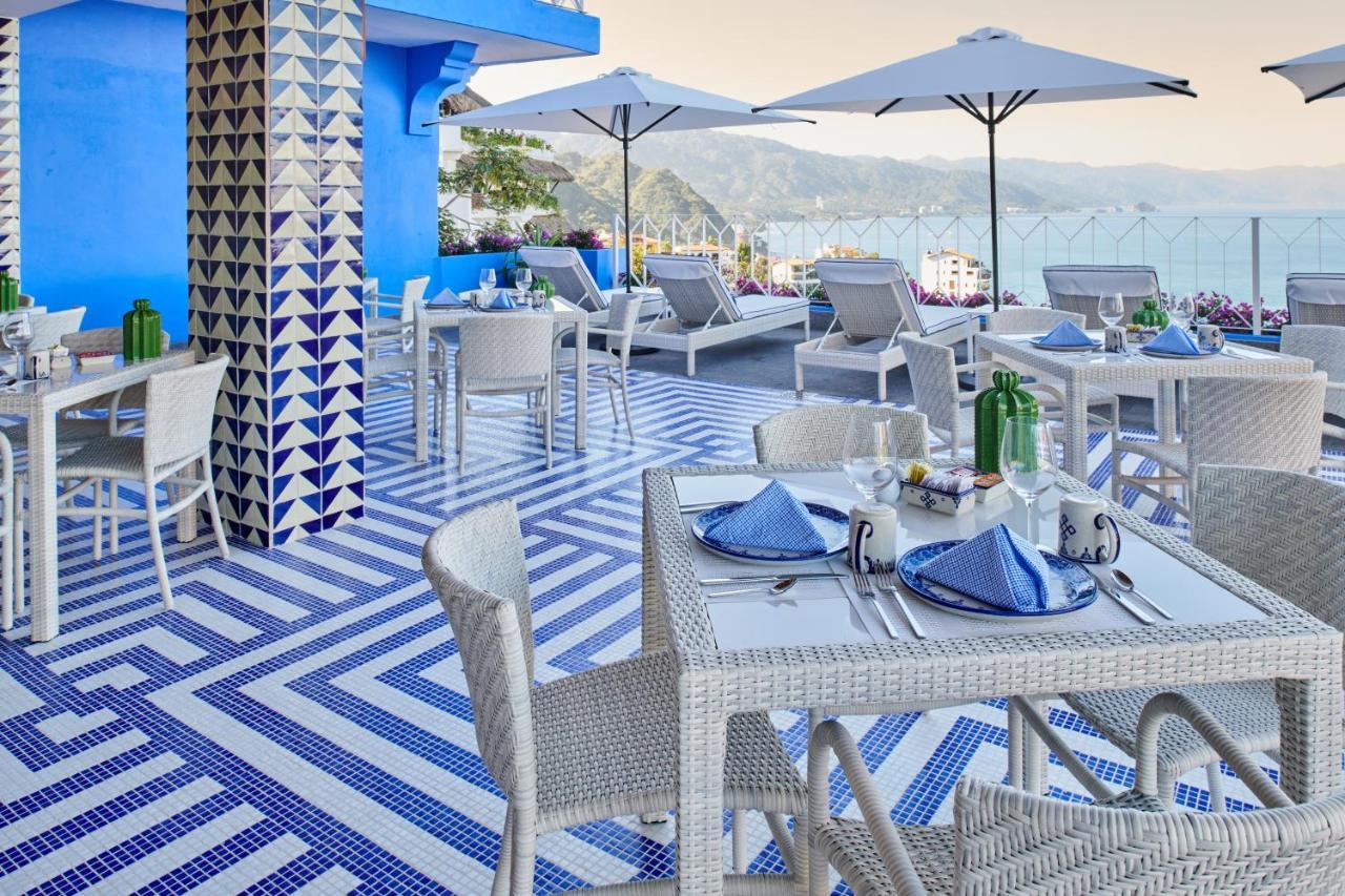 Hotel Luxury Patio Azul (Adults Only) 푸에르토 발라타 외부 사진 The rooftop bar at the hotel